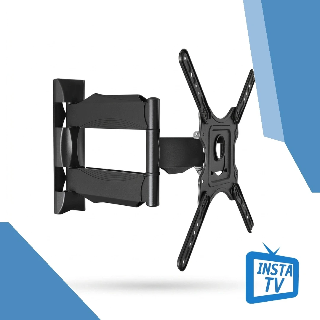 Soporte articulado de brazo sencillo para TV con aspas VESA en X - InstaTV
